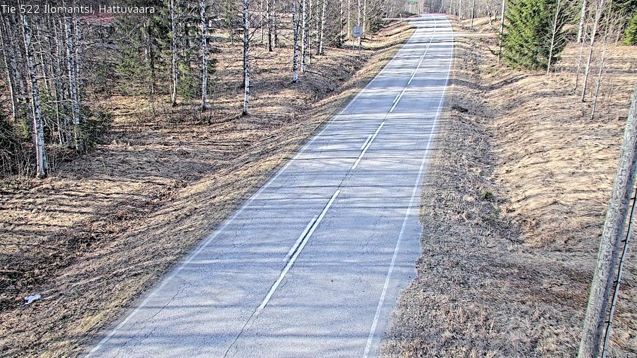 Weather Camera Image Road 522 Ilomantsi, Hattuvaara, Ilomantsi, Pohjois-Karjala