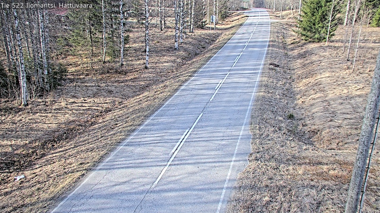 Weather Camera Image Road 522 Ilomantsi, Hattuvaara, Ilomantsi, Pohjois-Karjala