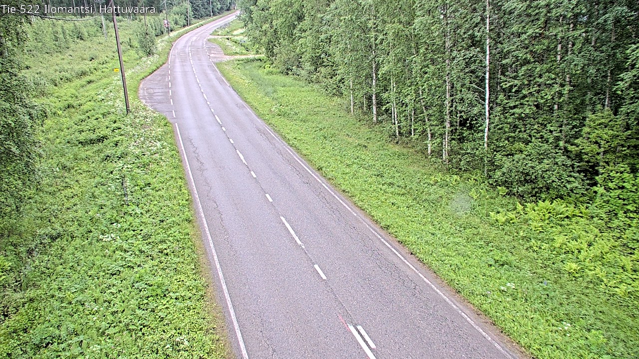 Weather Camera Image Road 522 Ilomantsi, Hattuvaara, Ilomantsi, Pohjois-Karjala