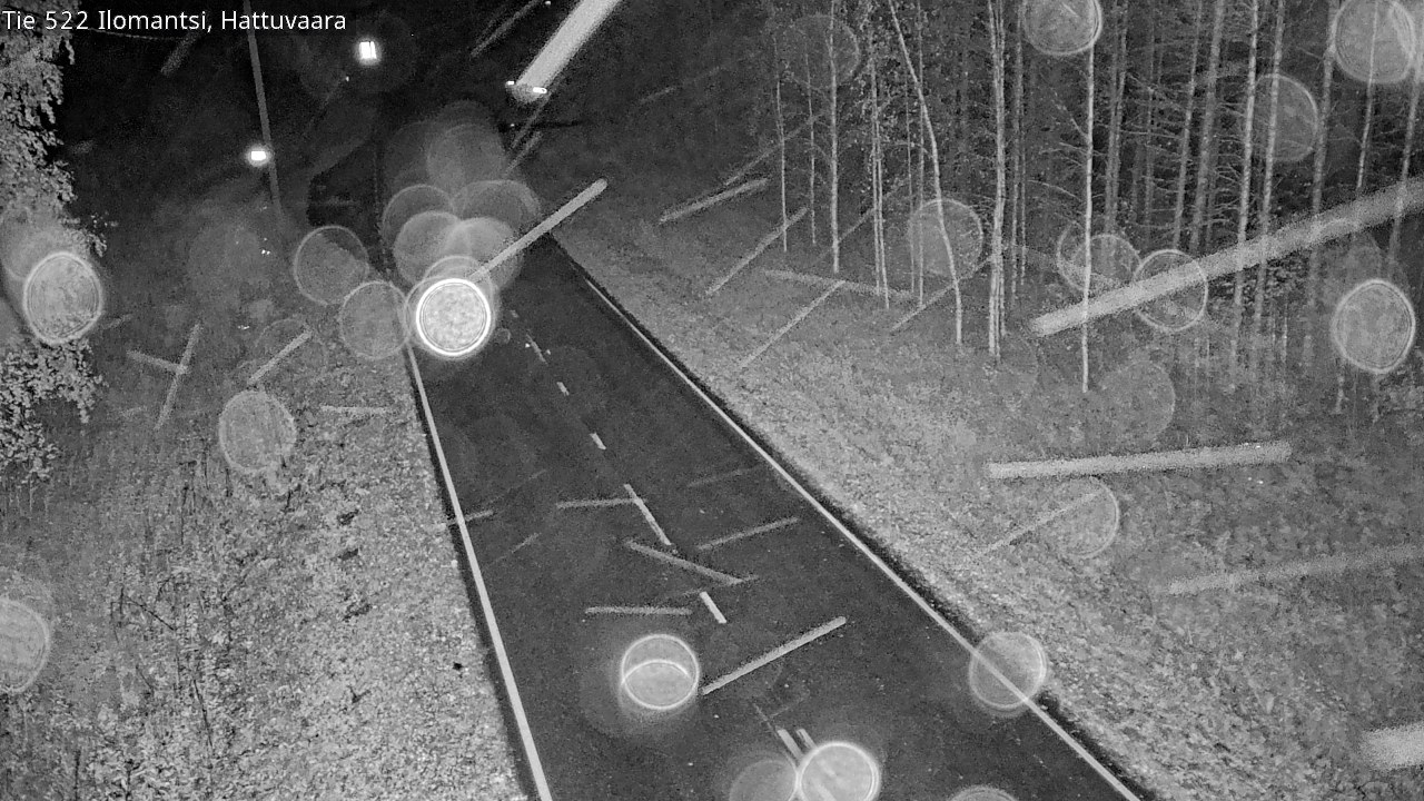 Weather Camera Image Road 522 Ilomantsi, Hattuvaara, Ilomantsi, Pohjois-Karjala