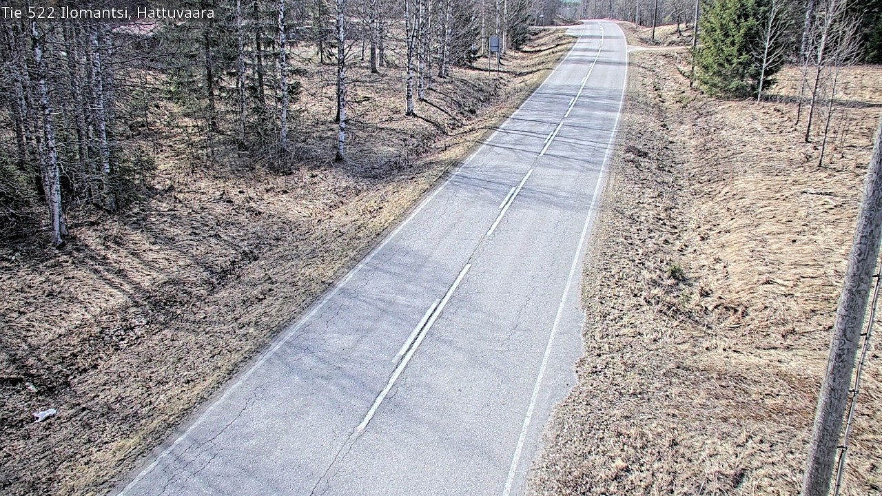 Weather Camera Image Road 522 Ilomantsi, Hattuvaara, Ilomantsi, Pohjois-Karjala