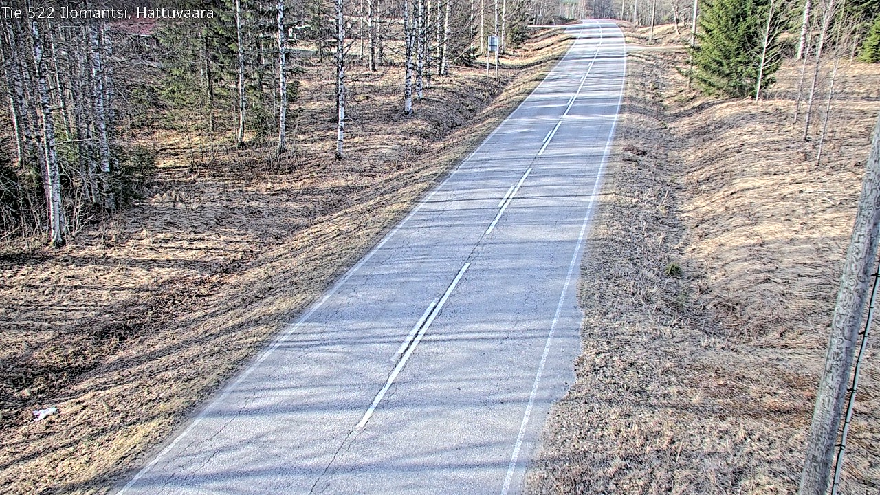 Weather Camera Image Road 522 Ilomantsi, Hattuvaara, Ilomantsi, Pohjois-Karjala