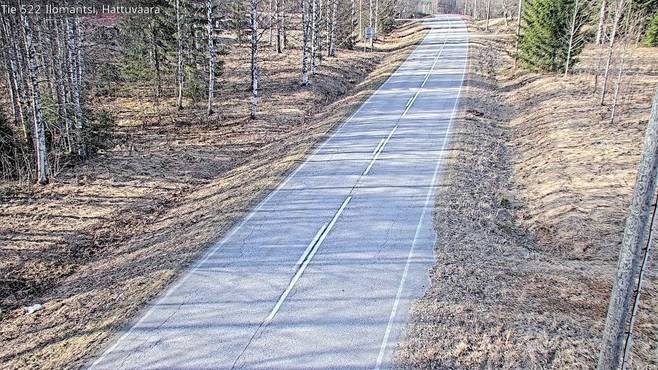 Weather Camera Image Road 522 Ilomantsi, Hattuvaara, Ilomantsi, Pohjois-Karjala