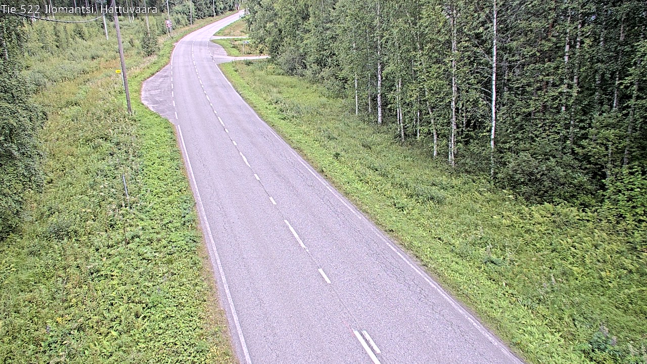 Weather Camera Image Road 522 Ilomantsi, Hattuvaara, Ilomantsi, Pohjois-Karjala