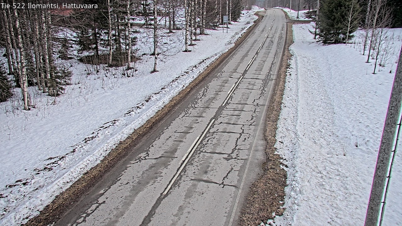 Weather Camera Image Road 522 Ilomantsi, Hattuvaara, Ilomantsi, Pohjois-Karjala