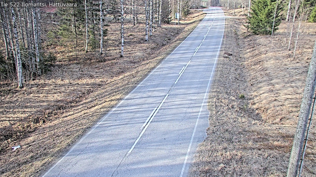 Weather Camera Image Road 522 Ilomantsi, Hattuvaara, Ilomantsi, Pohjois-Karjala