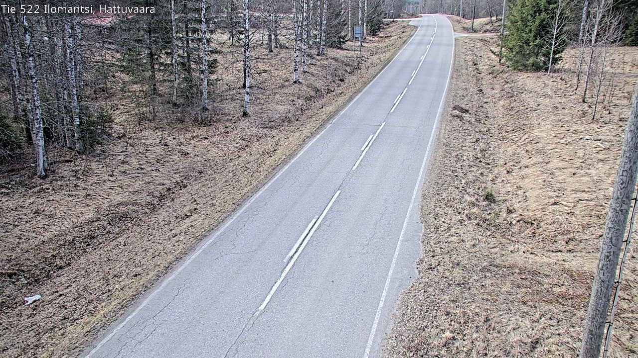 Weather Camera Image Road 522 Ilomantsi, Hattuvaara, Ilomantsi, Pohjois-Karjala
