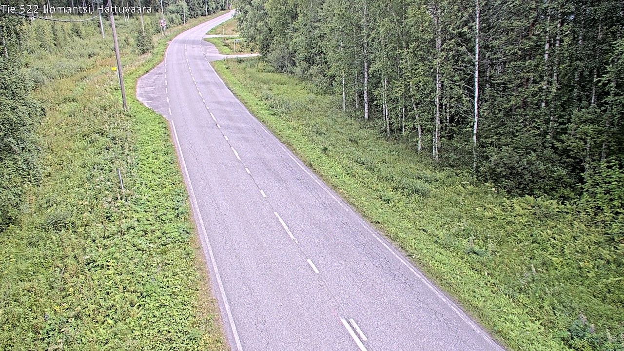 Weather Camera Image Road 522 Ilomantsi, Hattuvaara, Ilomantsi, Pohjois-Karjala