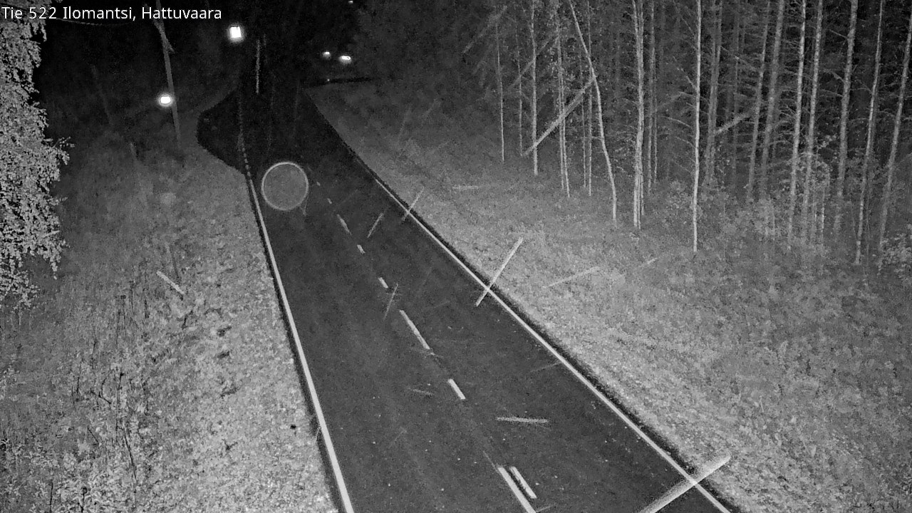 Weather Camera Image Road 522 Ilomantsi, Hattuvaara, Ilomantsi, Pohjois-Karjala
