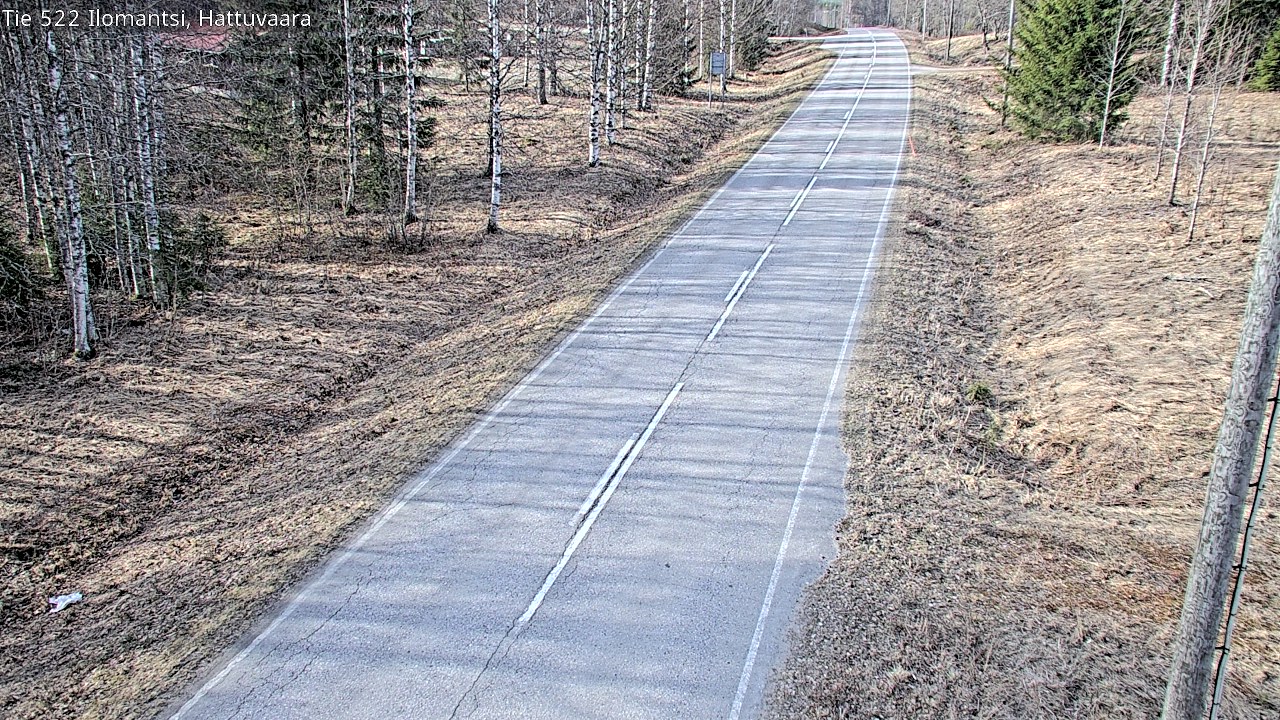 Weather Camera Image Road 522 Ilomantsi, Hattuvaara, Ilomantsi, Pohjois-Karjala