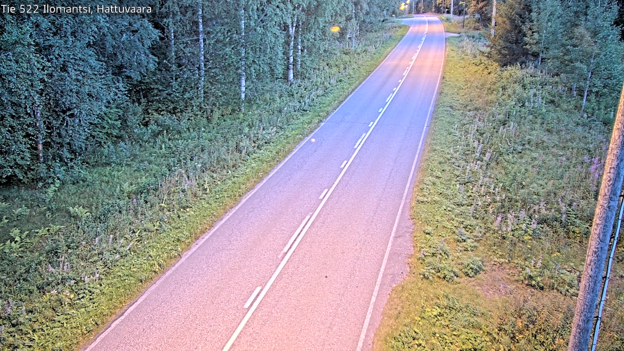 Weather Camera Image Road 522 Ilomantsi, Hattuvaara, Ilomantsi, Pohjois-Karjala