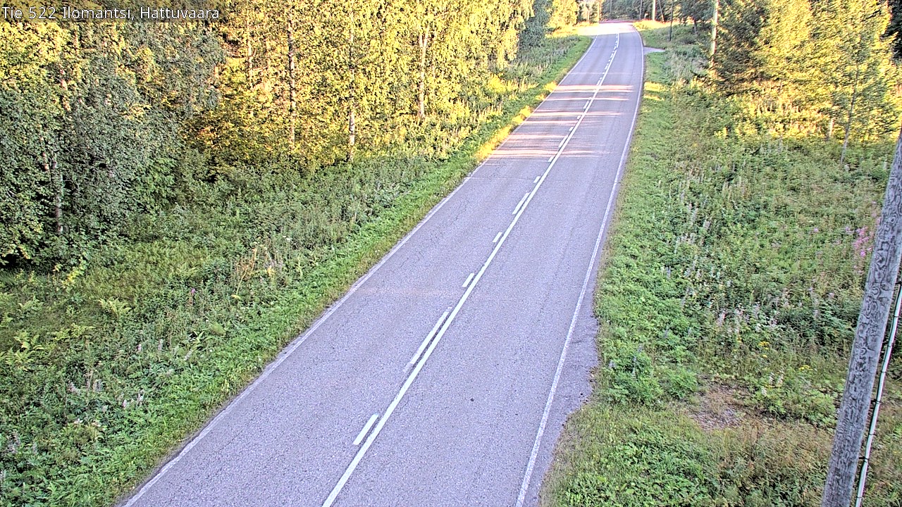 Weather Camera Image Road 522 Ilomantsi, Hattuvaara, Ilomantsi, Pohjois-Karjala