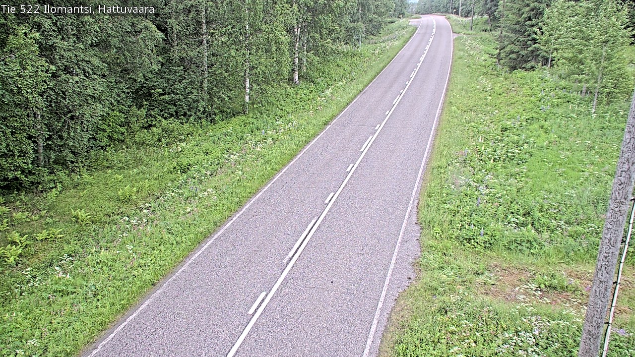 Weather Camera Image Road 522 Ilomantsi, Hattuvaara, Ilomantsi, Pohjois-Karjala