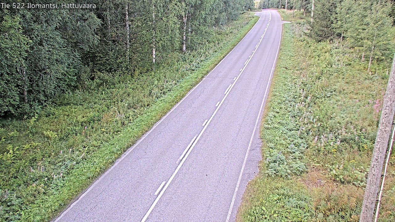 Weather Camera Image Road 522 Ilomantsi, Hattuvaara, Ilomantsi, Pohjois-Karjala