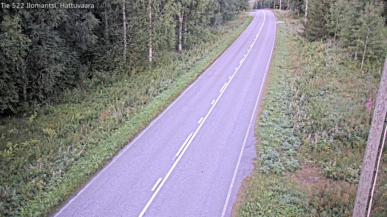 Weather Camera Image Road 522 Ilomantsi, Hattuvaara, Ilomantsi, Pohjois-Karjala