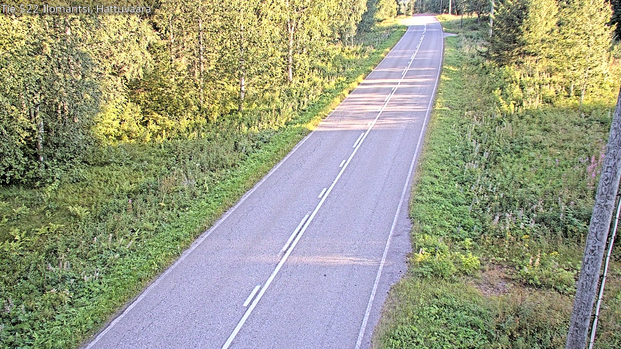 Weather Camera Image Road 522 Ilomantsi, Hattuvaara, Ilomantsi, Pohjois-Karjala