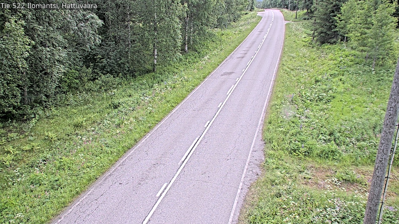 Weather Camera Image Road 522 Ilomantsi, Hattuvaara, Ilomantsi, Pohjois-Karjala