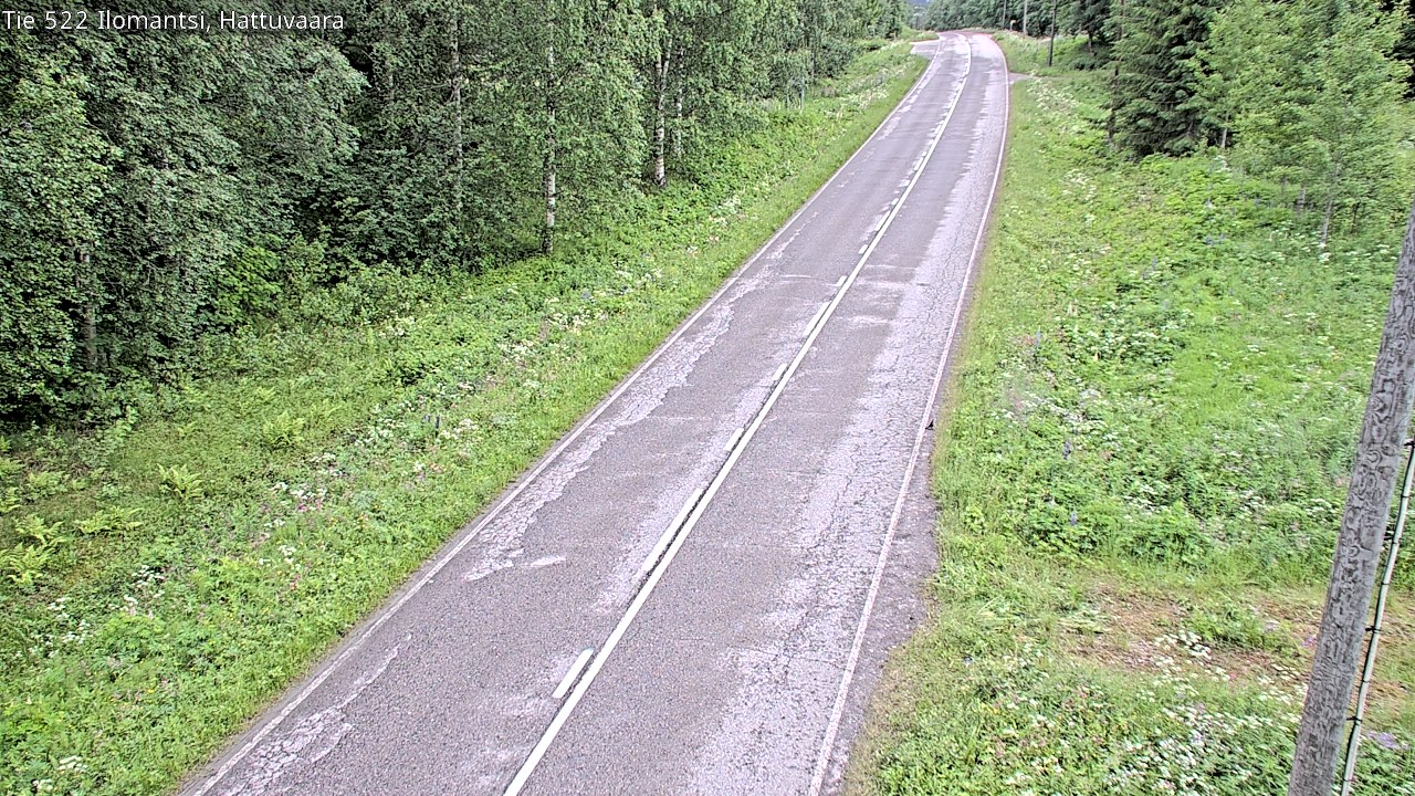 Weather Camera Image Road 522 Ilomantsi, Hattuvaara, Ilomantsi, Pohjois-Karjala
