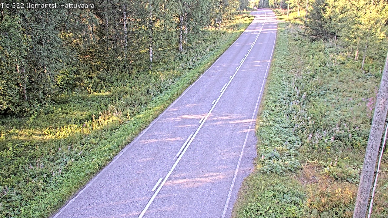 Weather Camera Image Road 522 Ilomantsi, Hattuvaara, Ilomantsi, Pohjois-Karjala