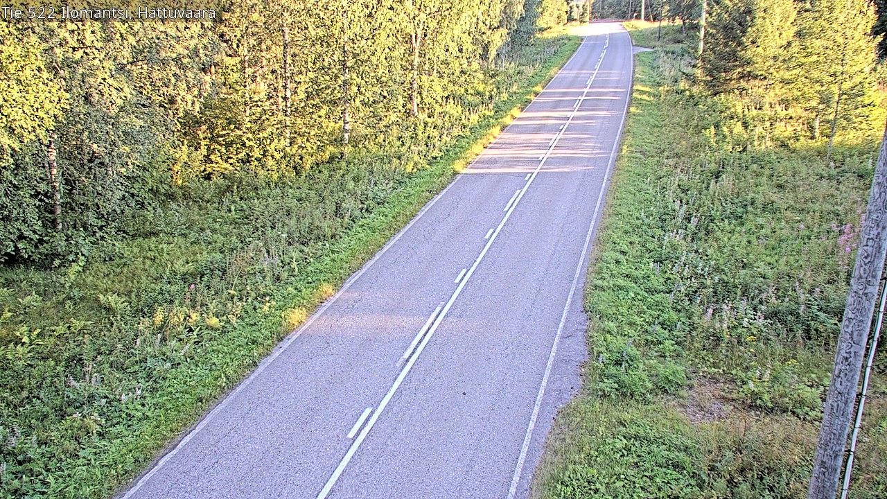 Weather Camera Image Road 522 Ilomantsi, Hattuvaara, Ilomantsi, Pohjois-Karjala