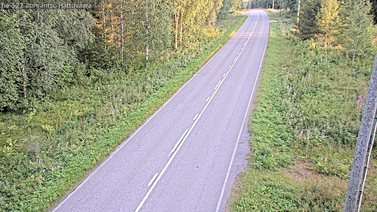Weather Camera Image Road 522 Ilomantsi, Hattuvaara, Ilomantsi, Pohjois-Karjala