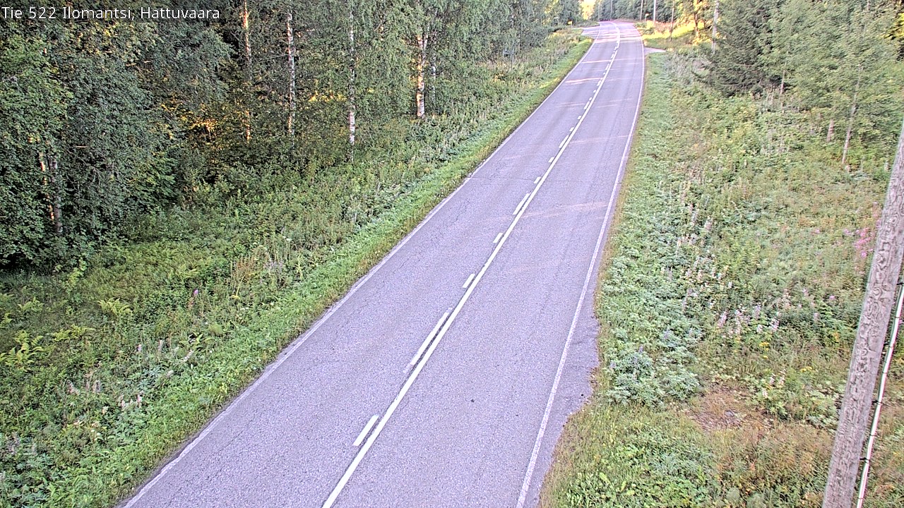Weather Camera Image Road 522 Ilomantsi, Hattuvaara, Ilomantsi, Pohjois-Karjala