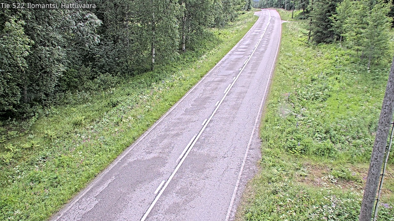 Weather Camera Image Road 522 Ilomantsi, Hattuvaara, Ilomantsi, Pohjois-Karjala