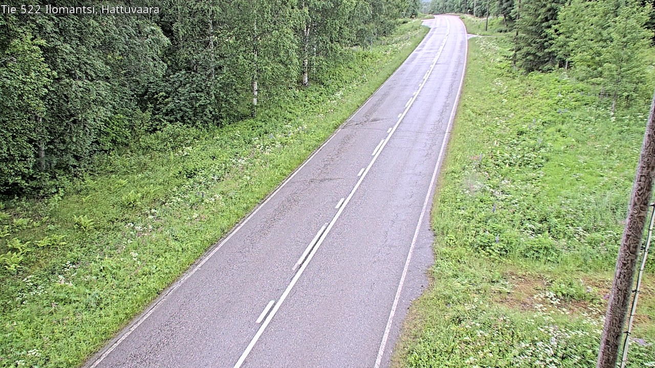Weather Camera Image Road 522 Ilomantsi, Hattuvaara, Ilomantsi, Pohjois-Karjala