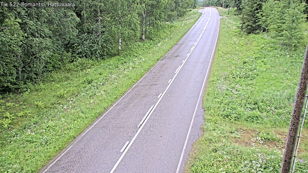 Weather Camera Image Road 522 Ilomantsi, Hattuvaara, Ilomantsi, Pohjois-Karjala