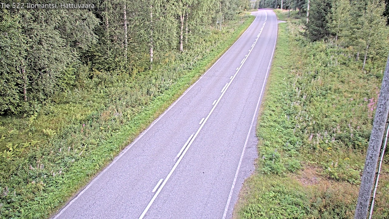 Weather Camera Image Road 522 Ilomantsi, Hattuvaara, Ilomantsi, Pohjois-Karjala