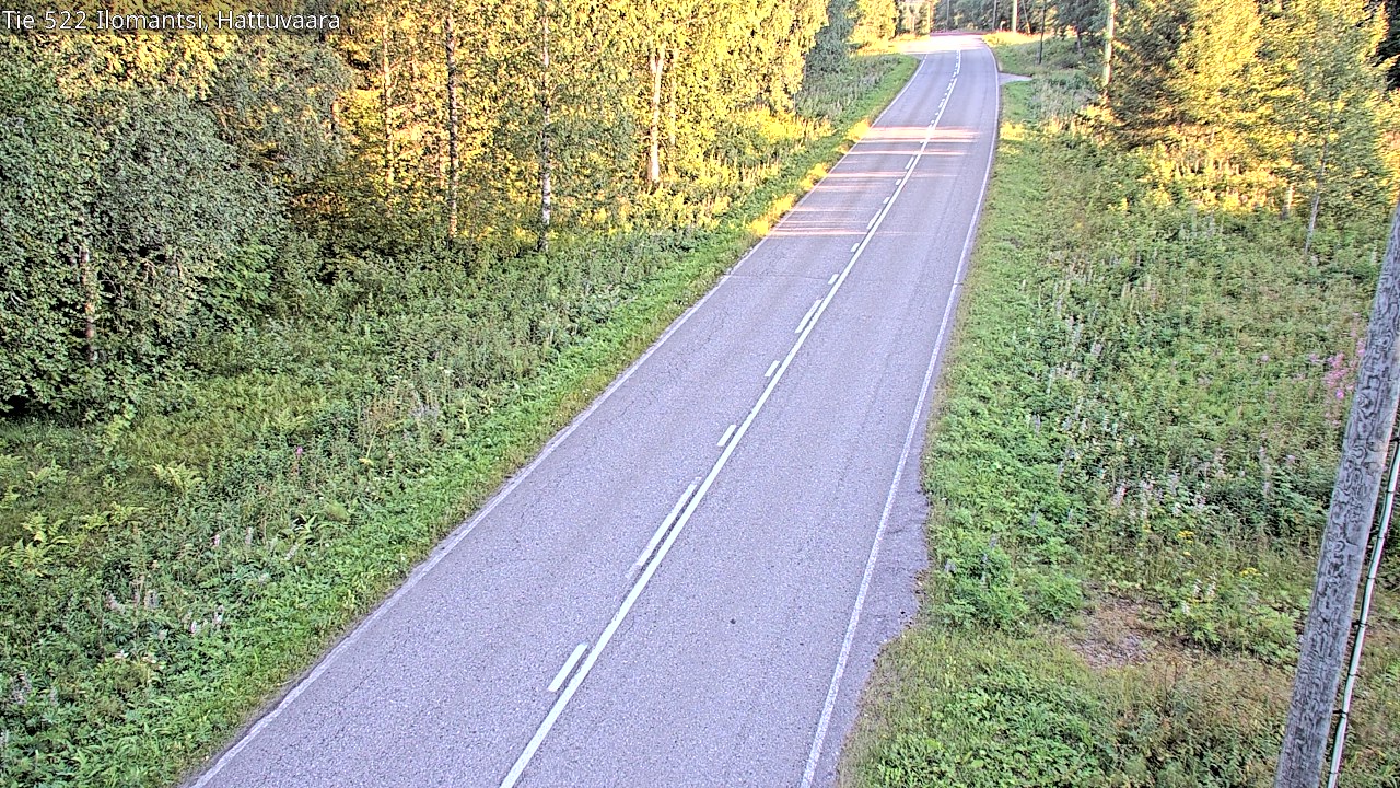 Weather Camera Image Road 522 Ilomantsi, Hattuvaara, Ilomantsi, Pohjois-Karjala