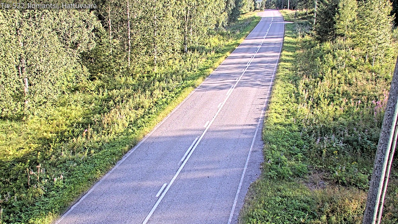 Weather Camera Image Road 522 Ilomantsi, Hattuvaara, Ilomantsi, Pohjois-Karjala
