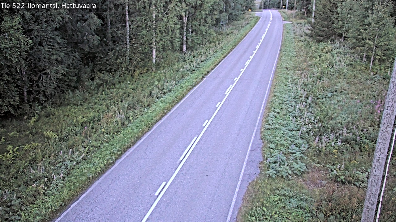Weather Camera Image Road 522 Ilomantsi, Hattuvaara, Ilomantsi, Pohjois-Karjala