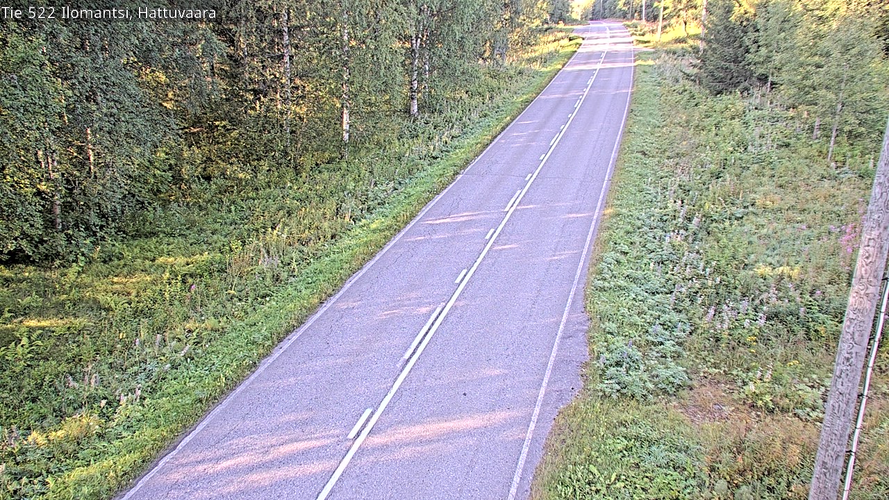 Weather Camera Image Road 522 Ilomantsi, Hattuvaara, Ilomantsi, Pohjois-Karjala