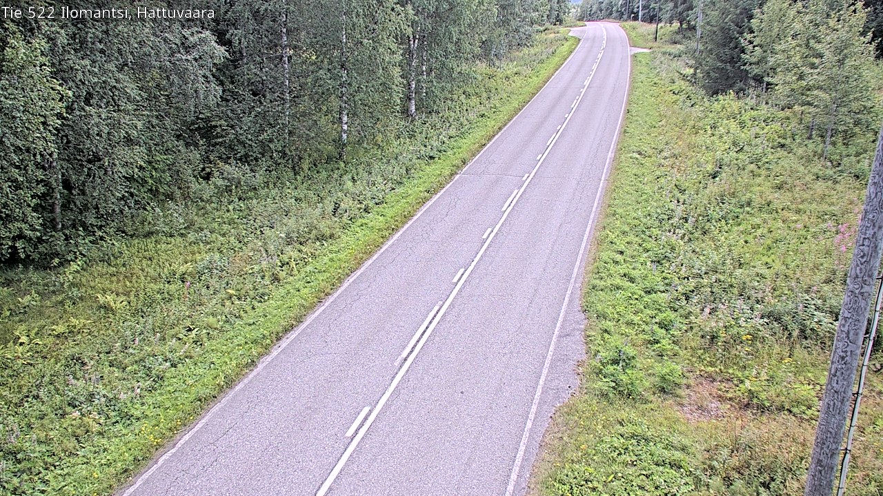 Weather Camera Image Road 522 Ilomantsi, Hattuvaara, Ilomantsi, Pohjois-Karjala