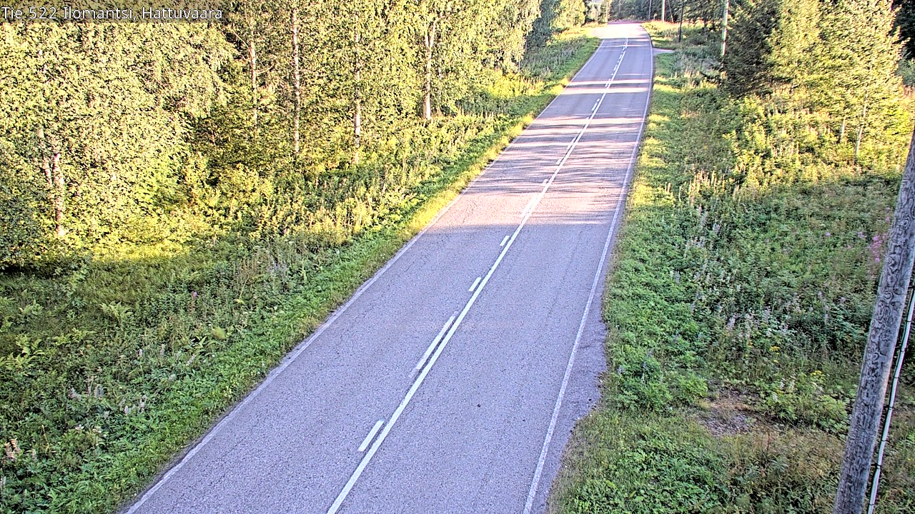 Weather Camera Image Road 522 Ilomantsi, Hattuvaara, Ilomantsi, Pohjois-Karjala