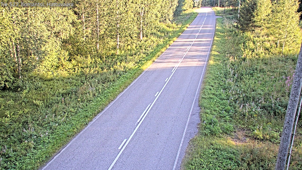 Weather Camera Image Road 522 Ilomantsi, Hattuvaara, Ilomantsi, Pohjois-Karjala