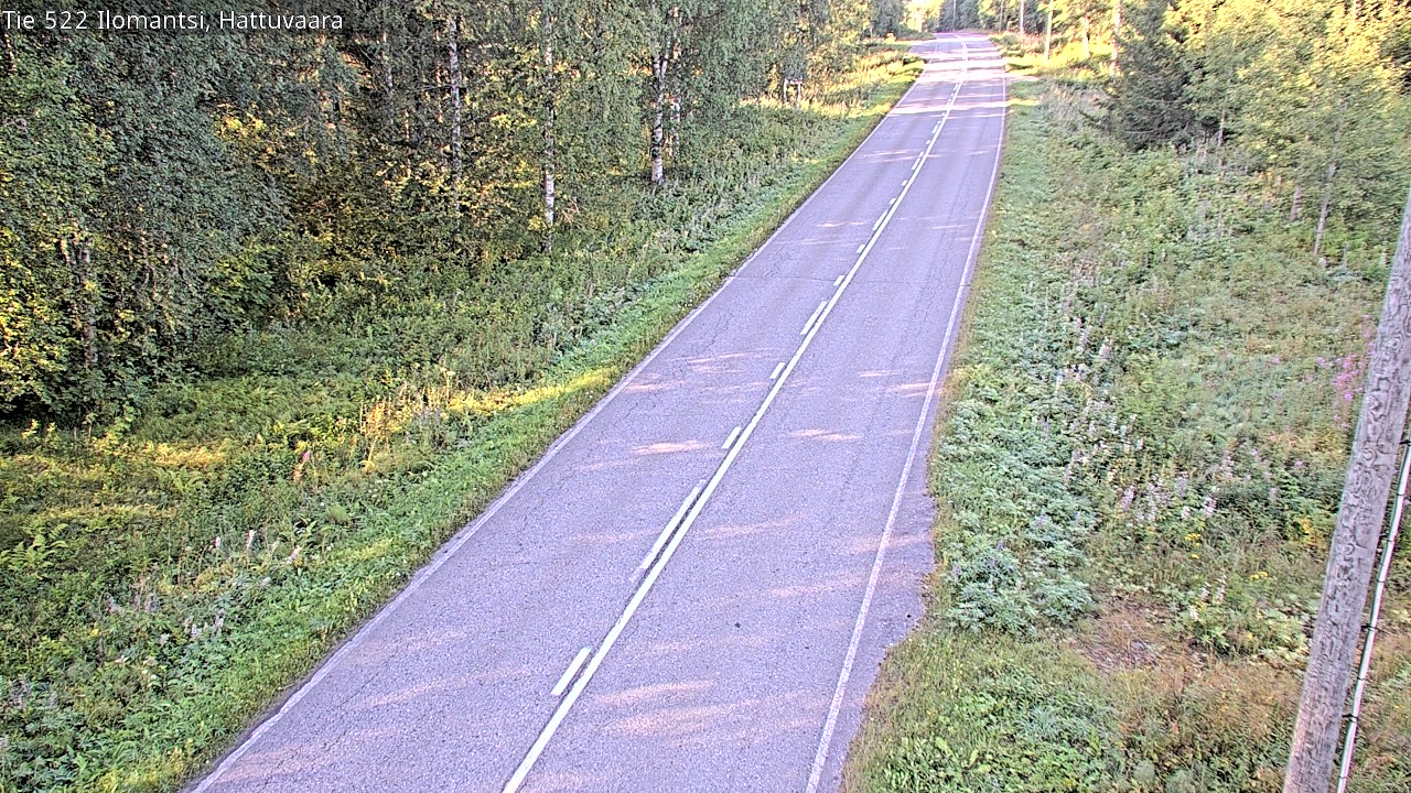 Weather Camera Image Road 522 Ilomantsi, Hattuvaara, Ilomantsi, Pohjois-Karjala