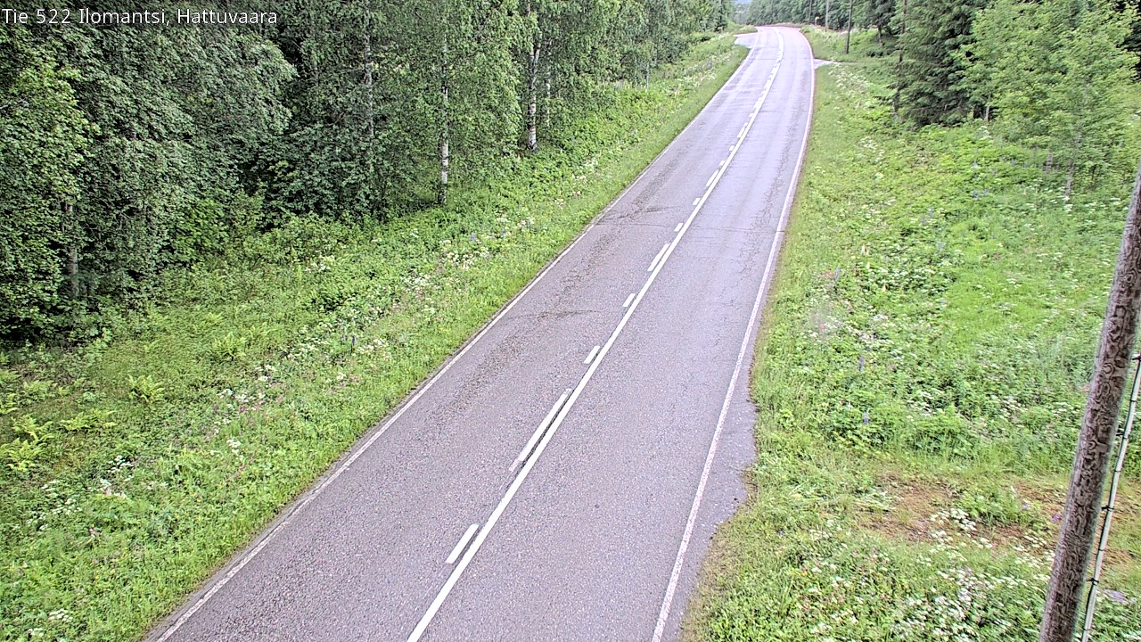 Weather Camera Image Road 522 Ilomantsi, Hattuvaara, Ilomantsi, Pohjois-Karjala