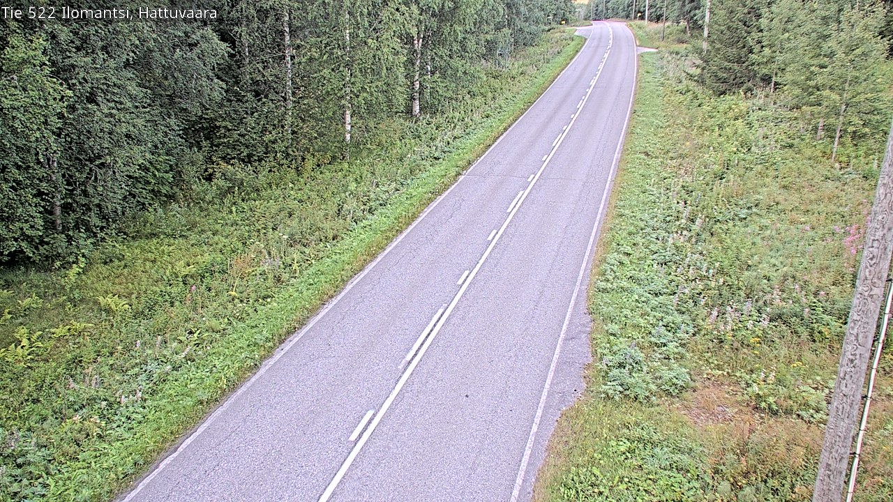Weather Camera Image Road 522 Ilomantsi, Hattuvaara, Ilomantsi, Pohjois-Karjala