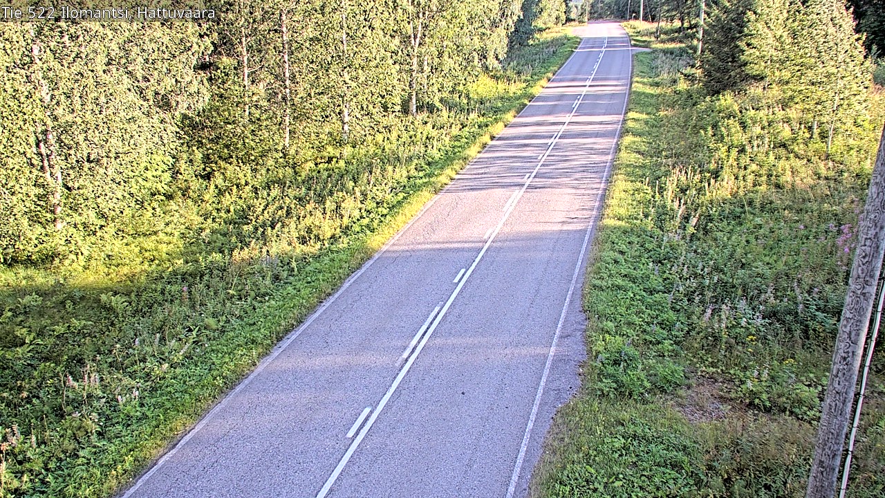 Weather Camera Image Road 522 Ilomantsi, Hattuvaara, Ilomantsi, Pohjois-Karjala