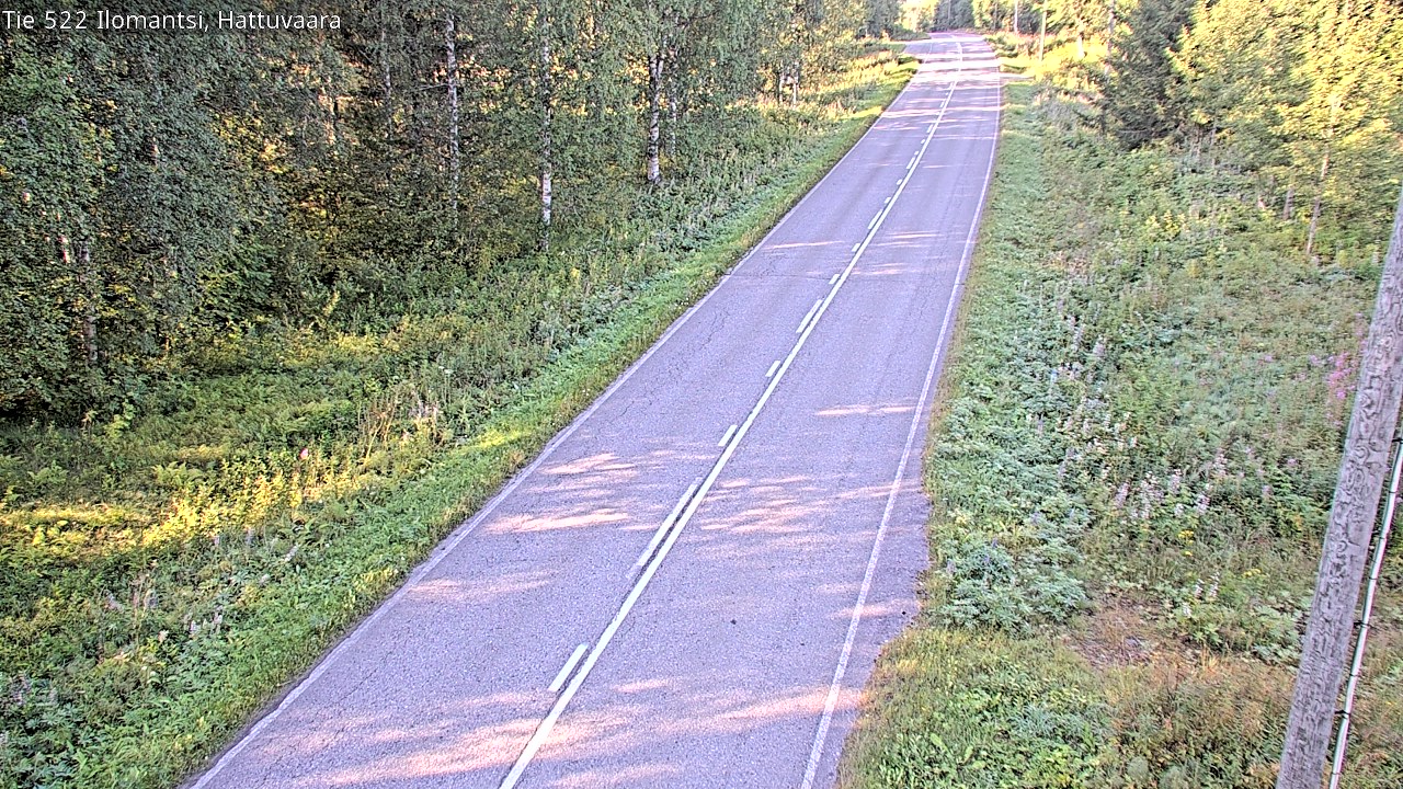Weather Camera Image Road 522 Ilomantsi, Hattuvaara, Ilomantsi, Pohjois-Karjala