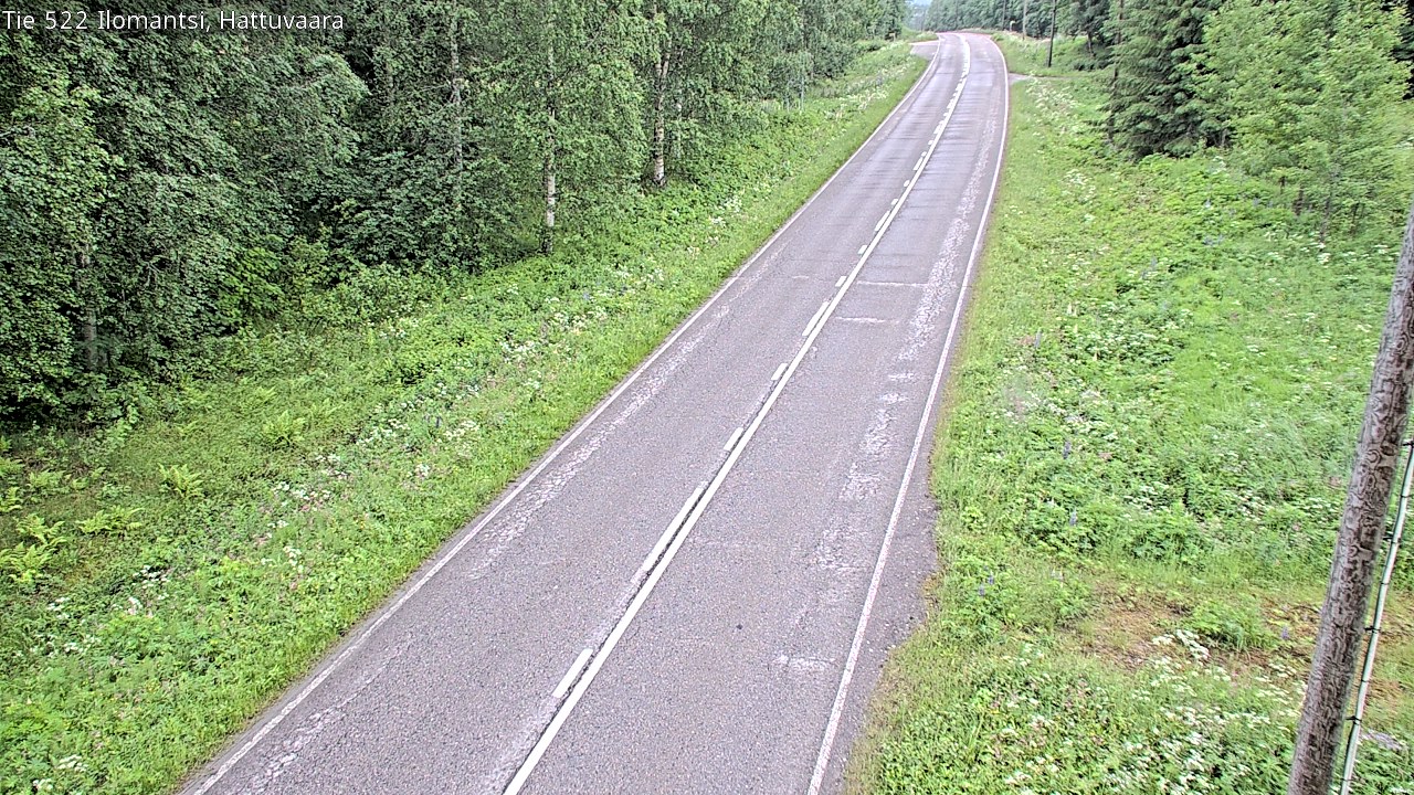 Weather Camera Image Road 522 Ilomantsi, Hattuvaara, Ilomantsi, Pohjois-Karjala