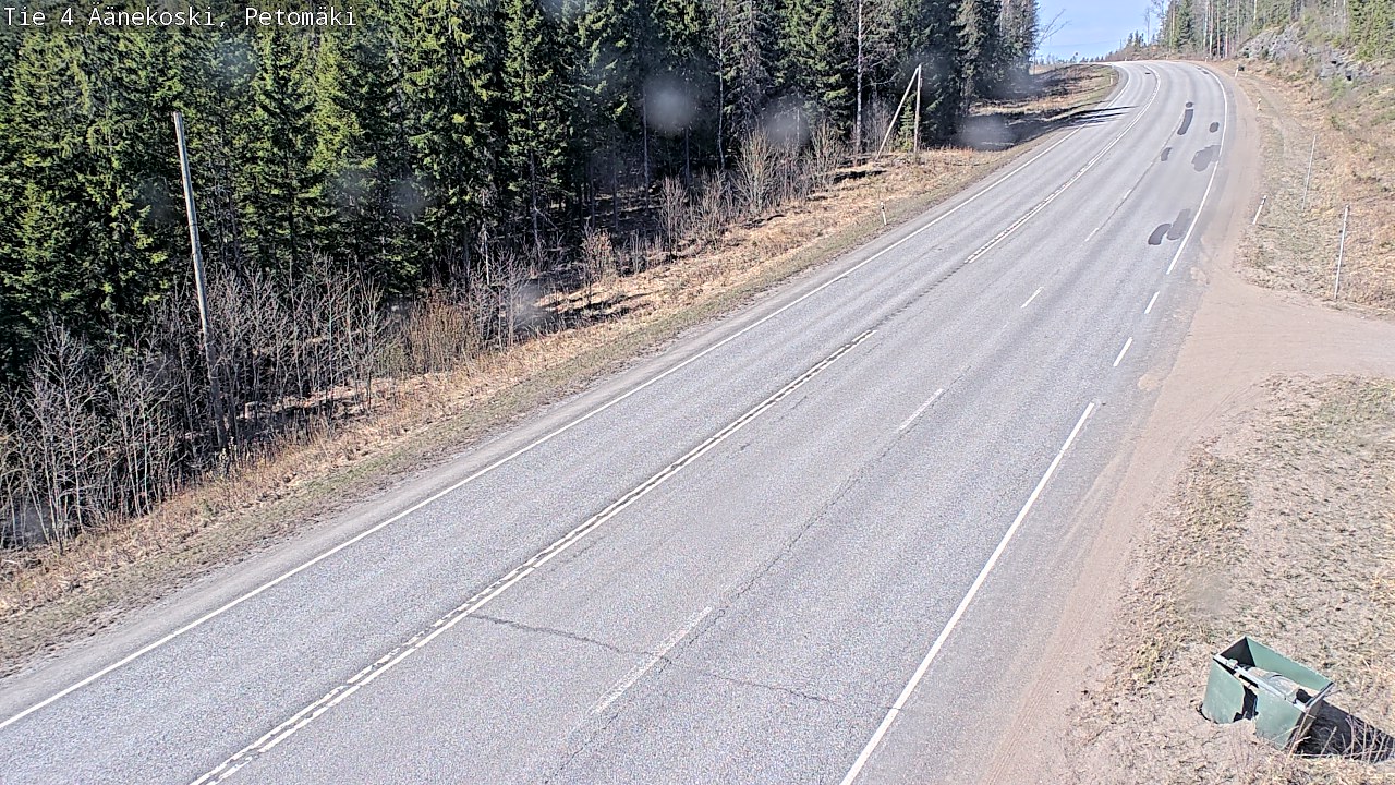Weather Camera Image Väg 4 Äänekoski. PetomäkiPetomäki, Äänekoski, Keski-Suomi
