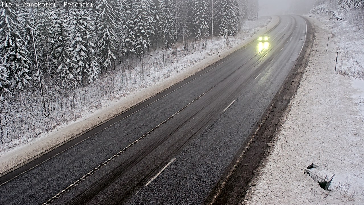 Weather Camera Image Väg 4 Äänekoski. PetomäkiPetomäki, Äänekoski, Keski-Suomi