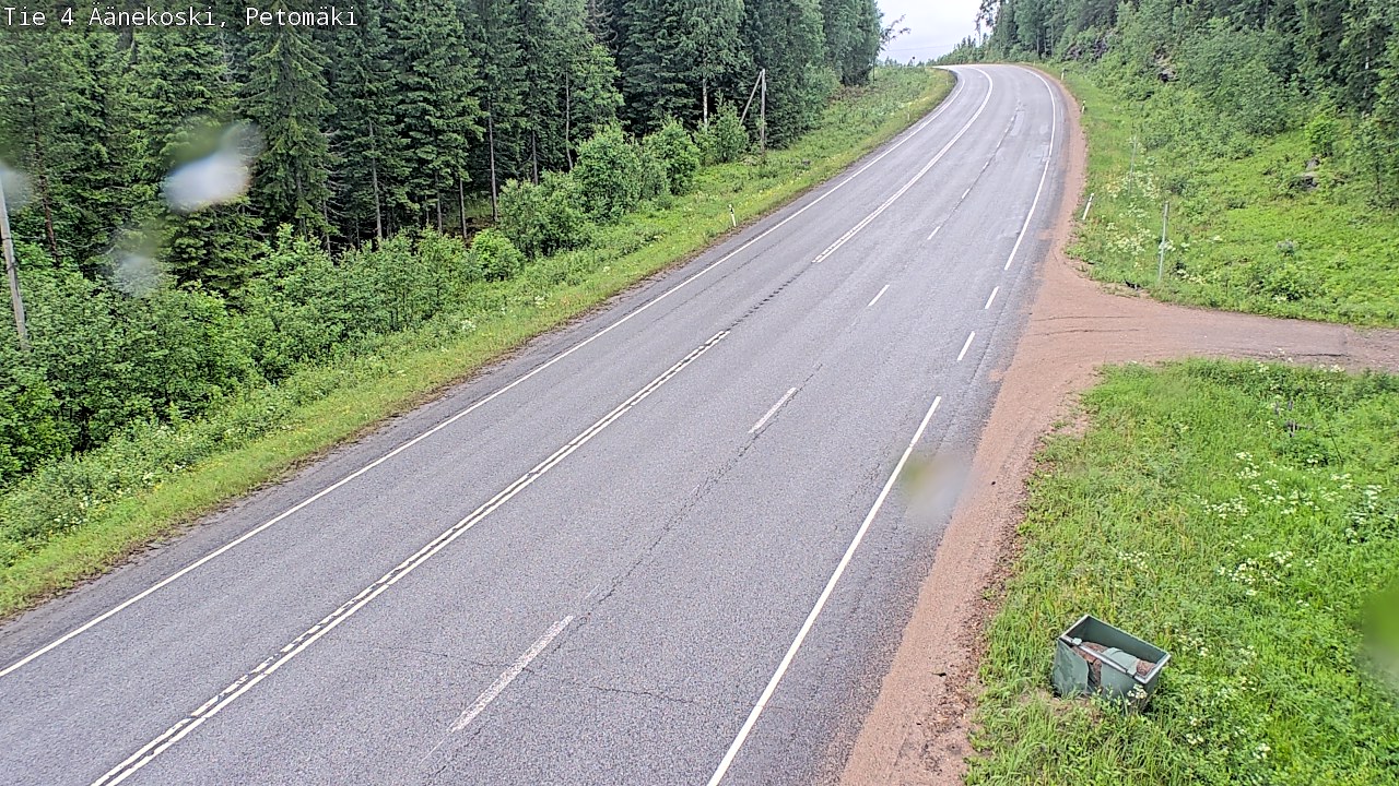 Weather Camera Image Väg 4 Äänekoski. PetomäkiPetomäki, Äänekoski, Keski-Suomi