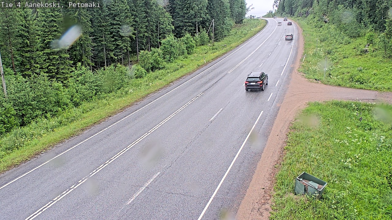 Weather Camera Image Väg 4 Äänekoski. PetomäkiPetomäki, Äänekoski, Keski-Suomi