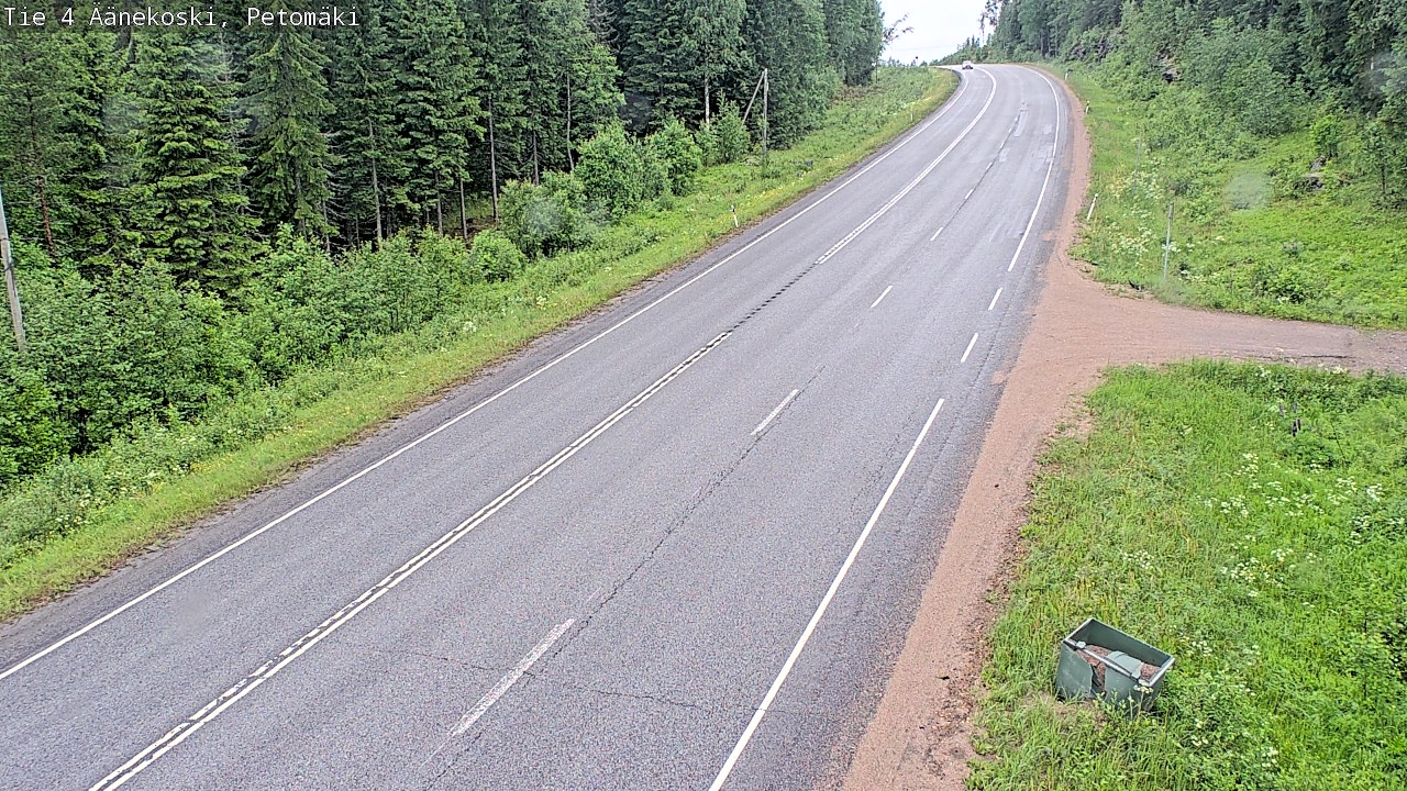 Weather Camera Image Väg 4 Äänekoski. PetomäkiPetomäki, Äänekoski, Keski-Suomi
