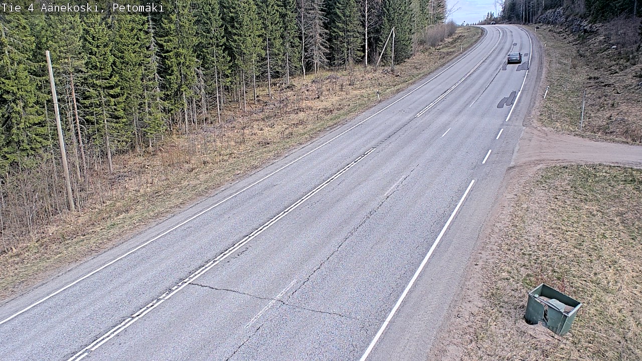 Weather Camera Image Road 4 Äänekoski. PetomäkiPetomäki, Äänekoski, Keski-Suomi