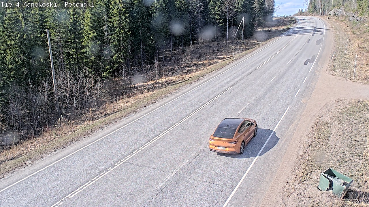 Weather Camera Image Väg 4 Äänekoski. PetomäkiPetomäki, Äänekoski, Keski-Suomi